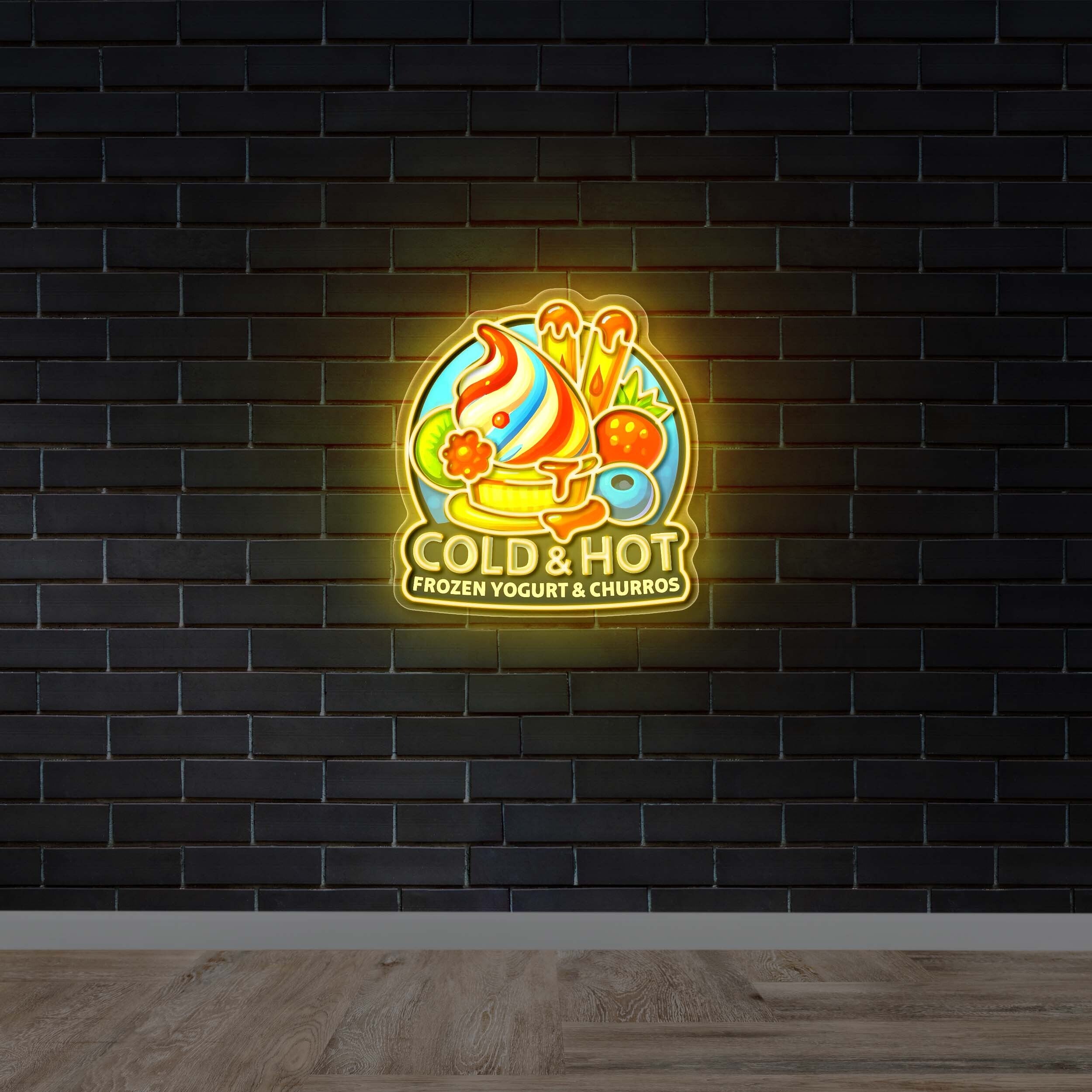 Cold & Hot - Premium Neon Artwork
