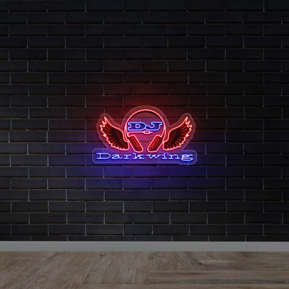 DJ Darkwing - Premium Neon Artwork