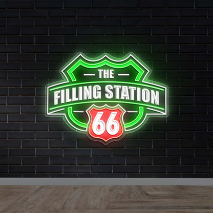THE FILLING STATION 66 - Premium Neon Artwork
