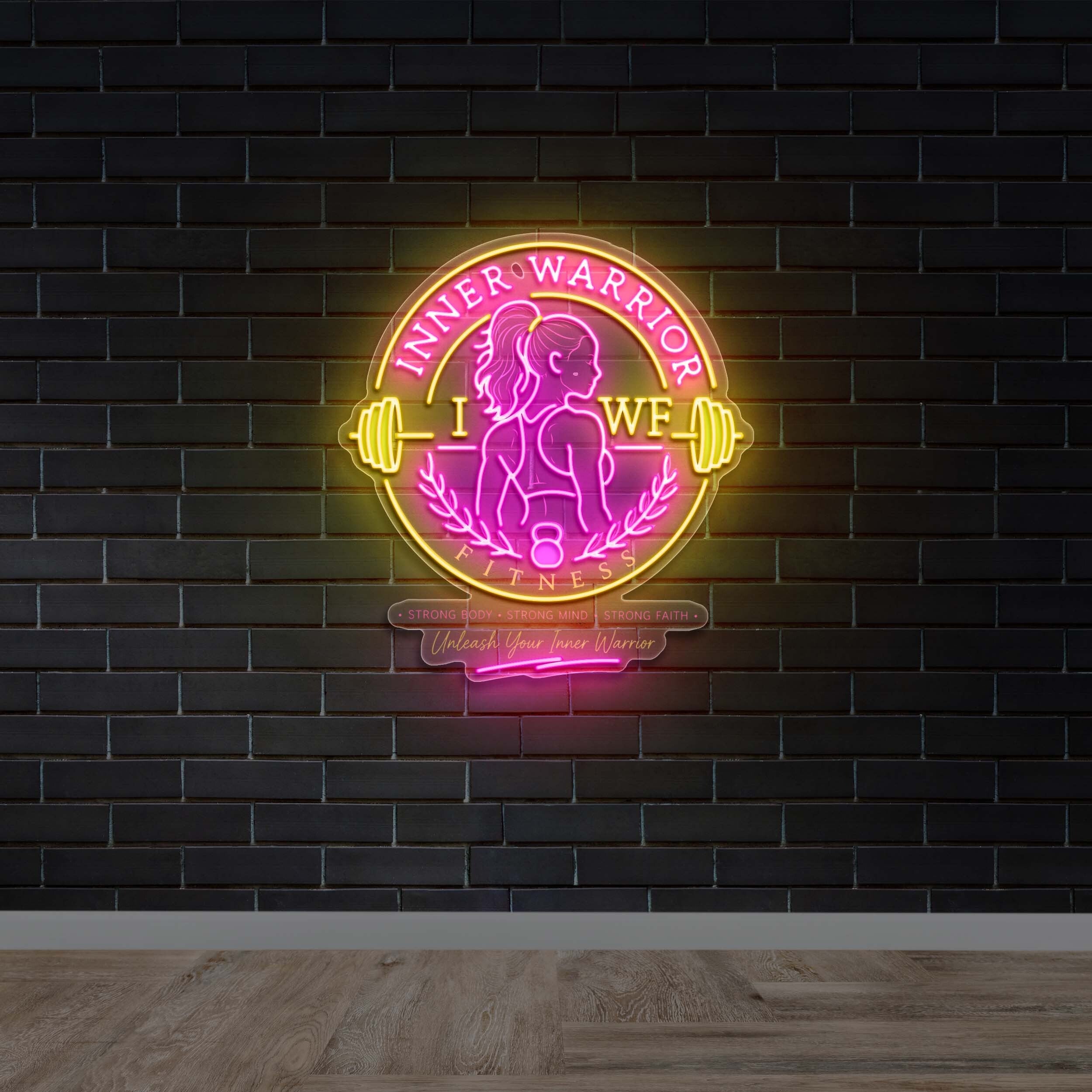 Inner Warrior - Premium Neon Artwork