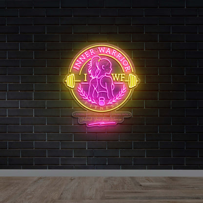 Inner Warrior - Premium Neon Artwork