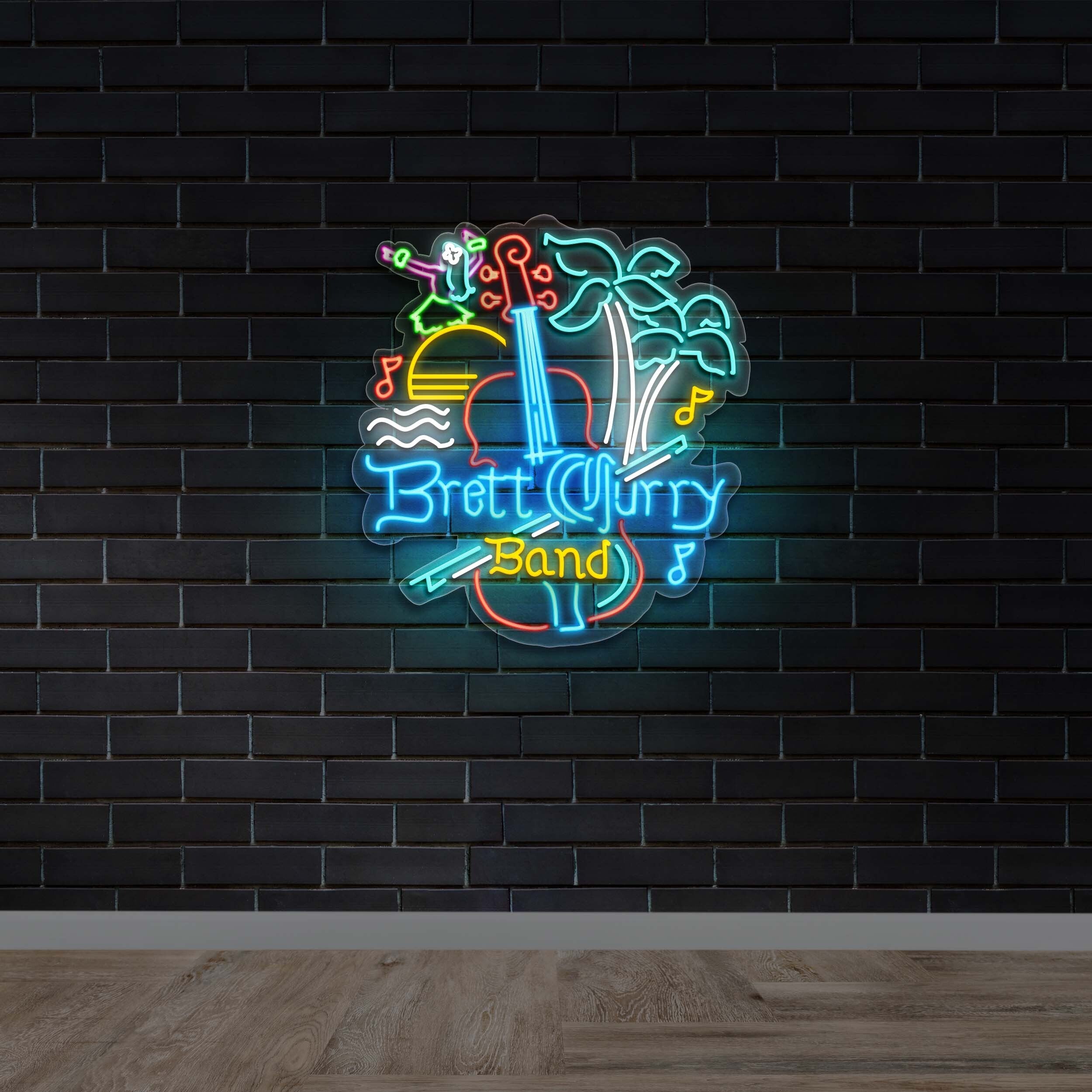 Brett Curry Band -  Premium Neon Artwork