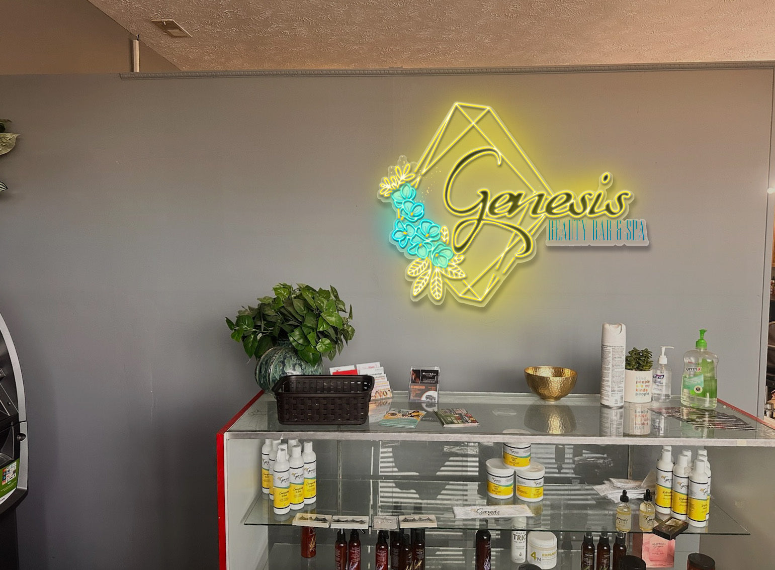 Genesis Beauty Bar & Spa – Premium Neon Artwork