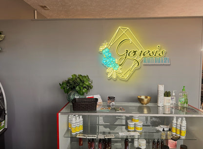 Genesis Beauty Bar & Spa – Premium Neon Artwork