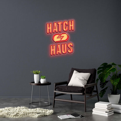 HATCH HAUS - Premium Neon Artwork