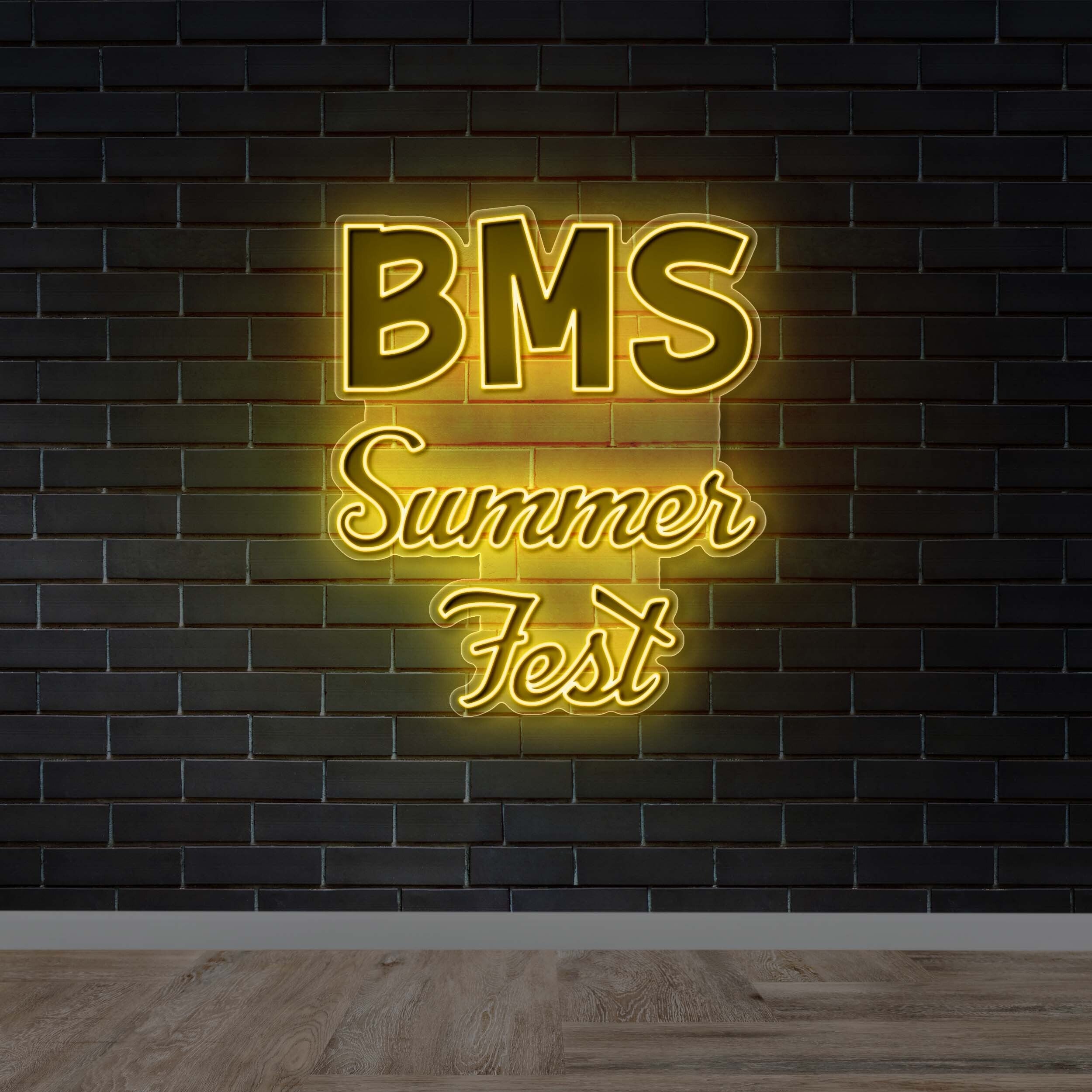 BMS Summer Fest - Premium Neon Artwork