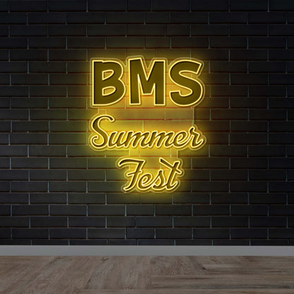 BMS Summer Fest - Premium Neon Artwork