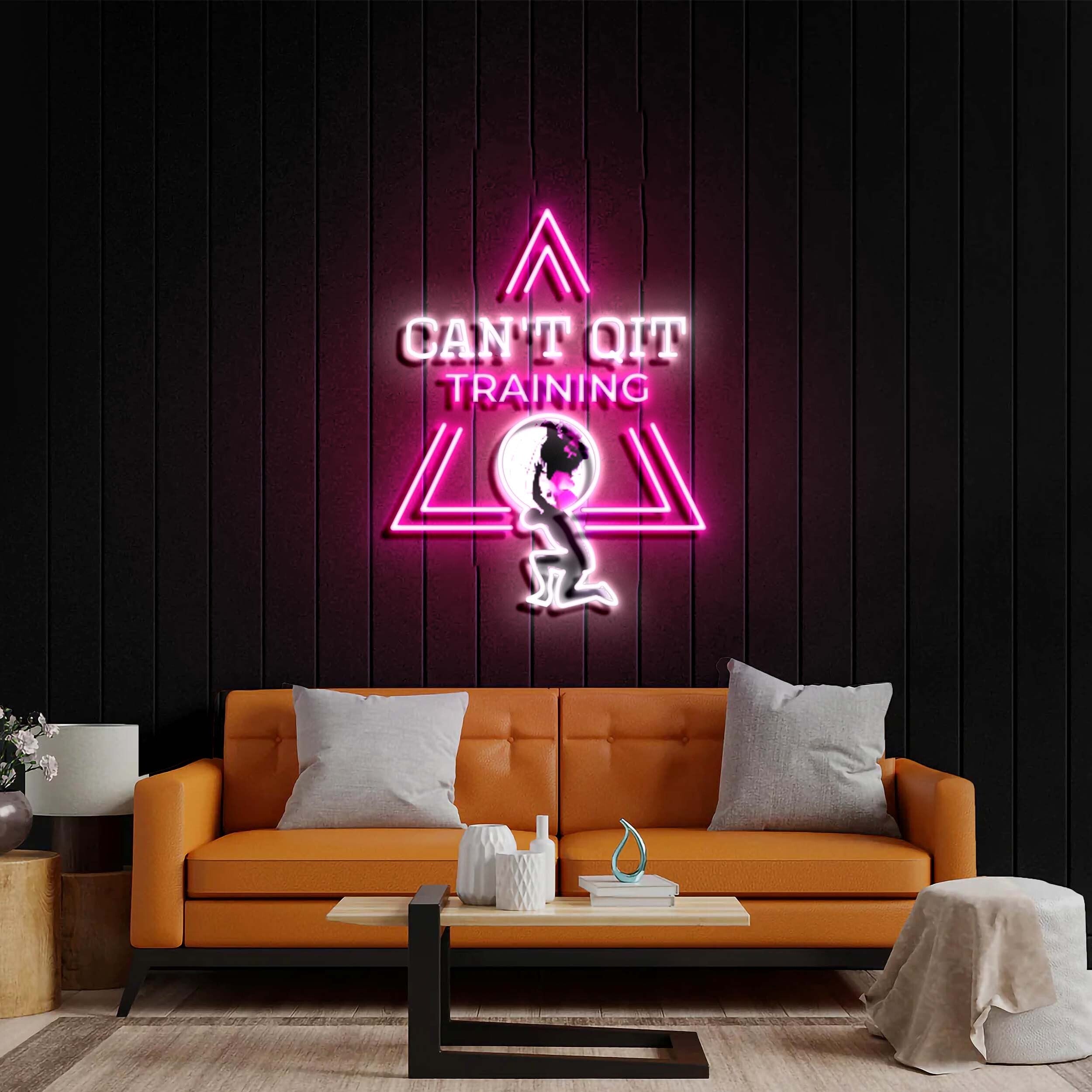 Can't Quit Training - Premium Neon Artwork