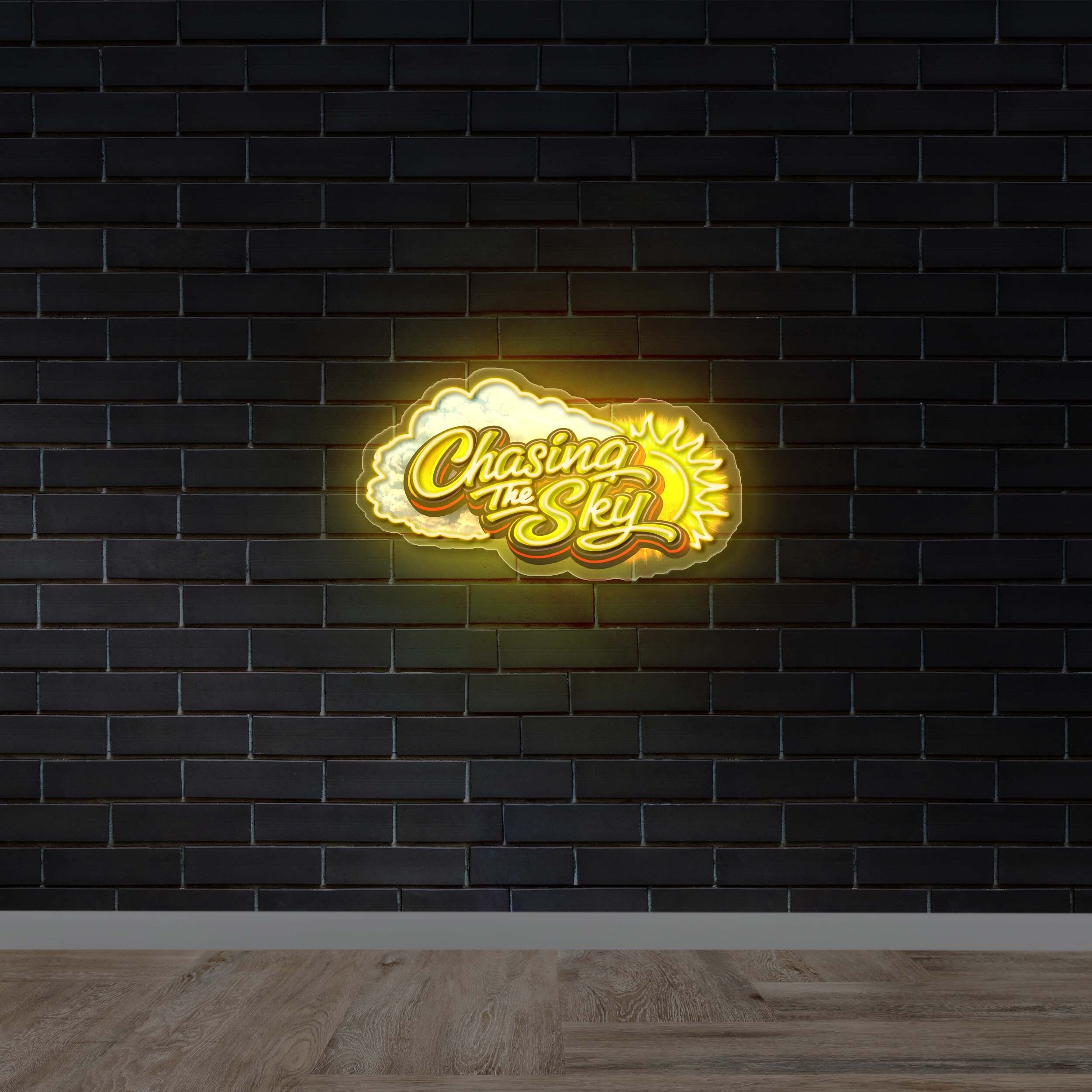 Chasing the Sky - Premium Neon Artwork