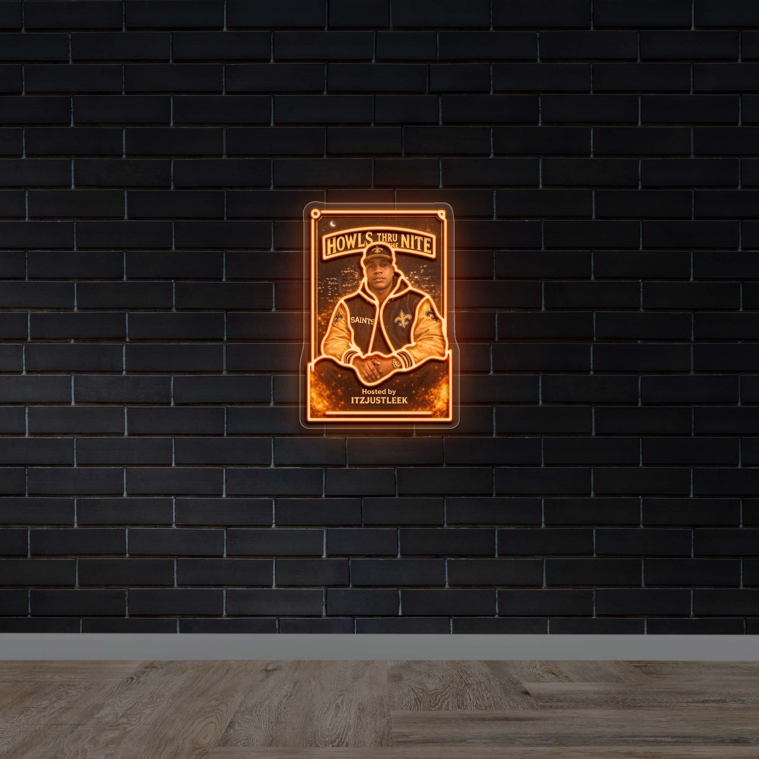 HOWLS THRU THE NITE - Premium Neon Artwork