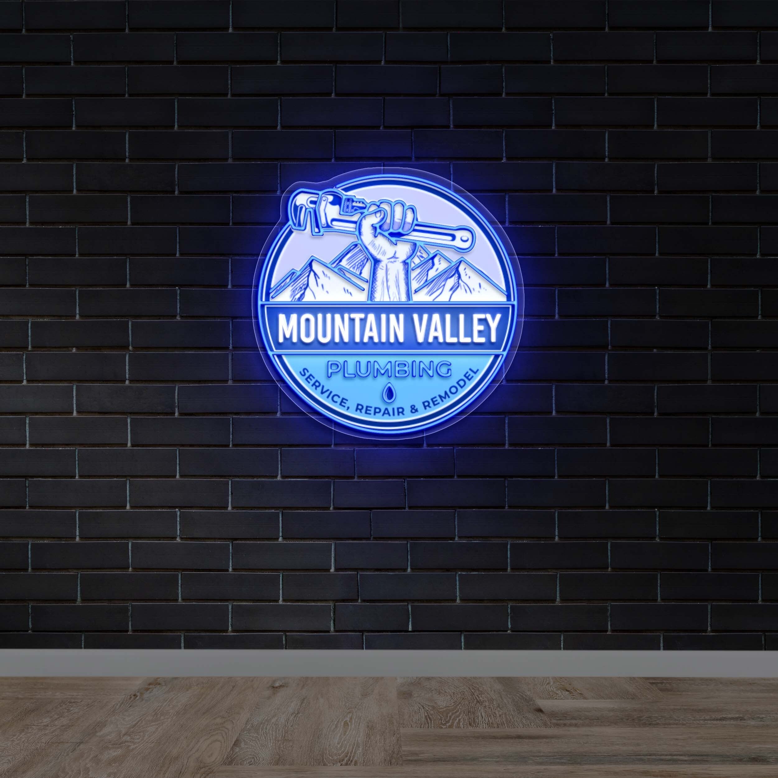 MOUNTAIN VALLEY - Premium Neon Artwork