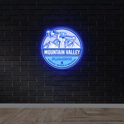 MOUNTAIN VALLEY - Premium Neon Artwork