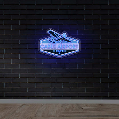 CABLE AIRPORT CAFE - Premium Neon Artwork