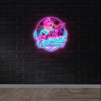 FLBOYZ GUN WERX -  Premium Neon Artwork