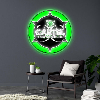 CARTEL @CRYPTOCARTELUSA - Premium Neon Artwork