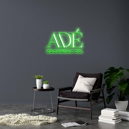 ADE GROOMING CO. - Premium Neon Artwork