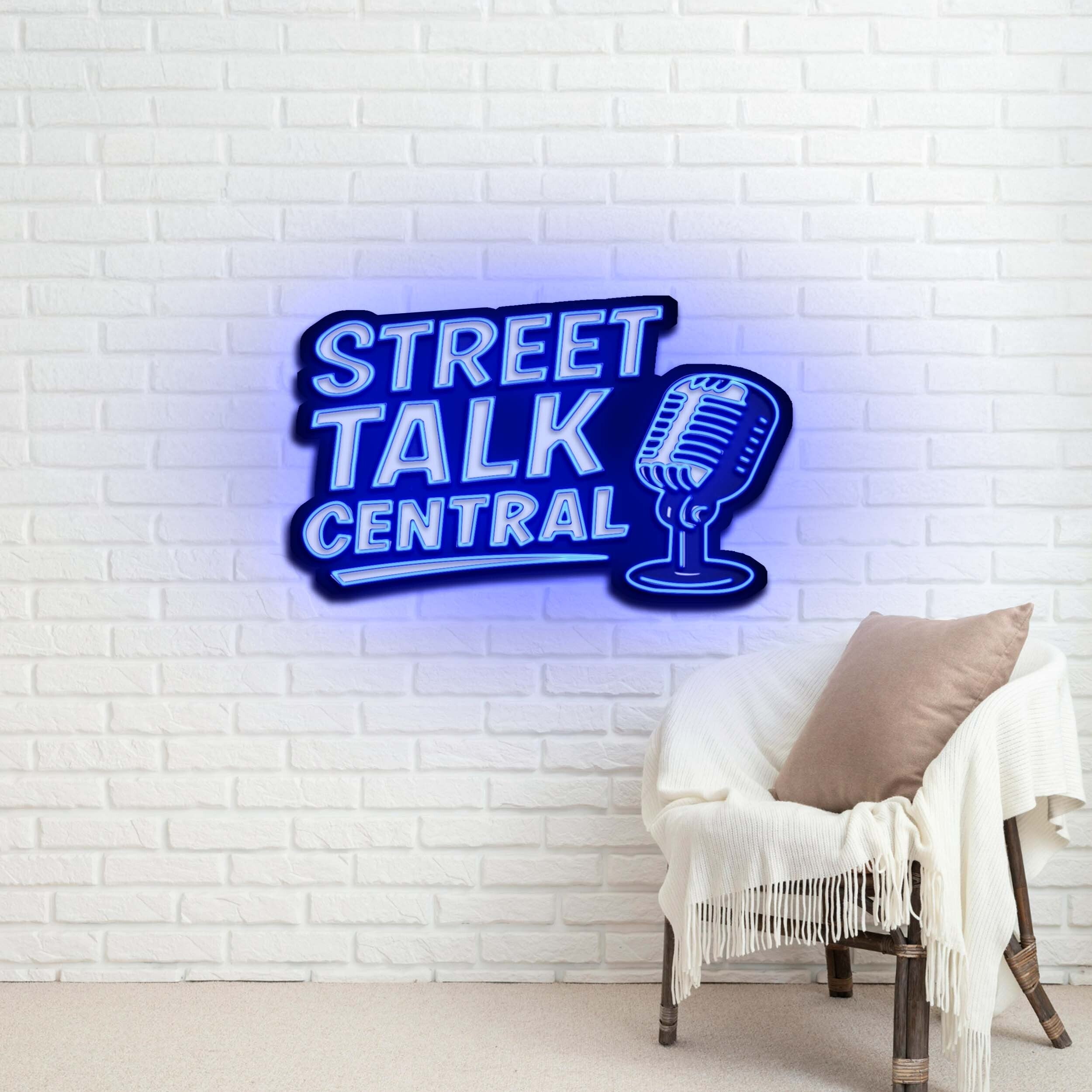 STREET TALK CENTRAL - Premium Neon Artwork
