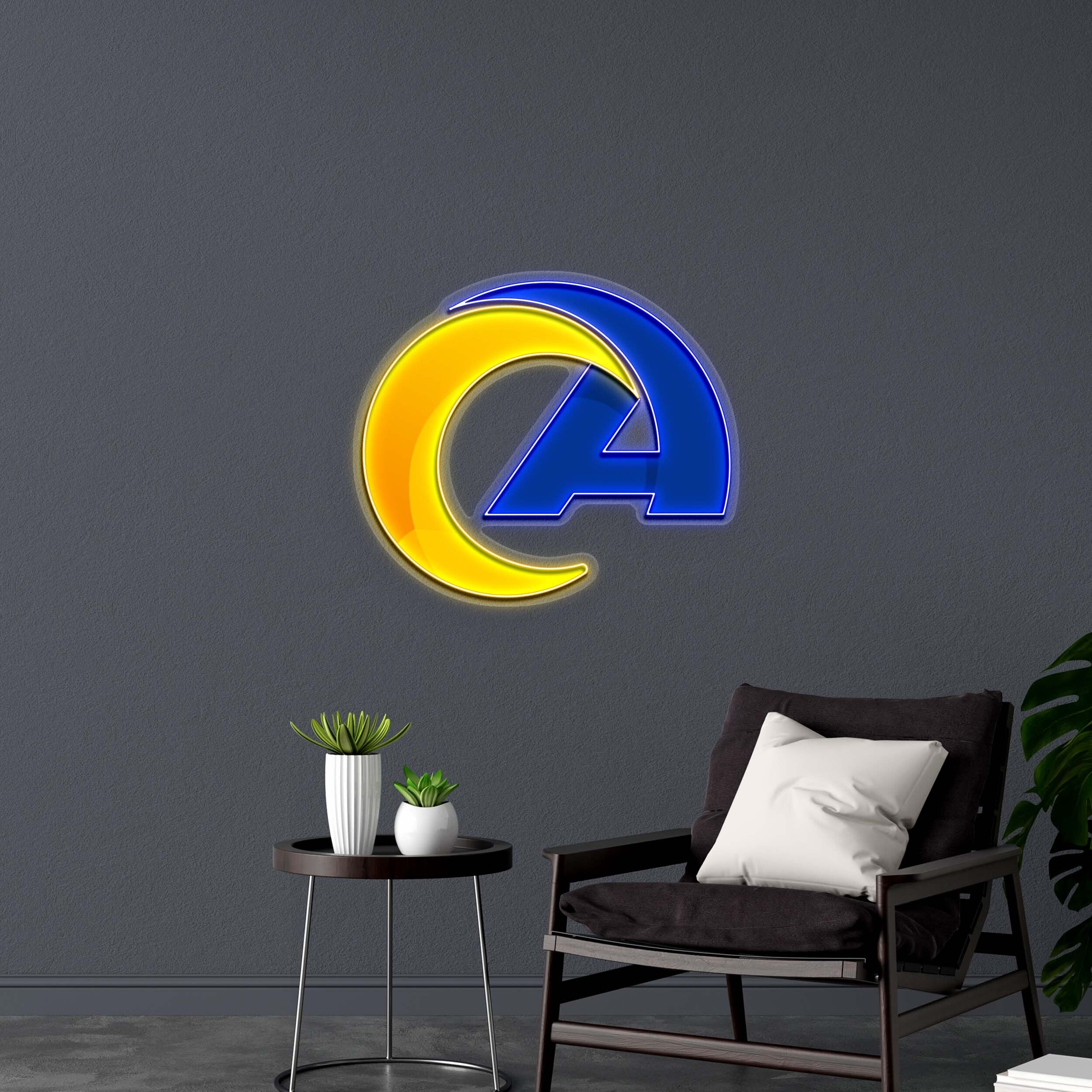 ASHER (logo only) - Premium Neon Artwork