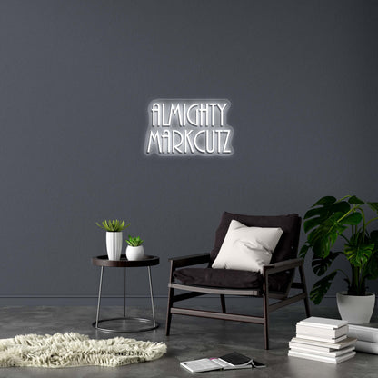 ALMIGHTY MARKCUTZ - Premium Neon Artwork