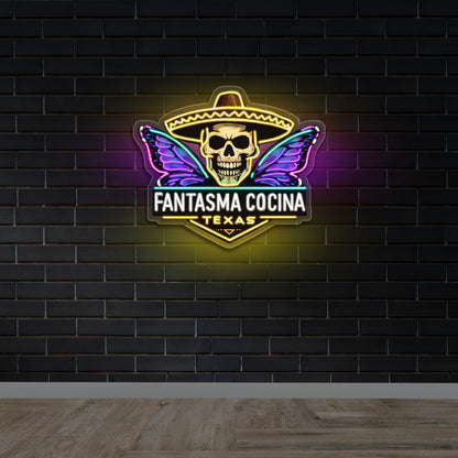 FANTASMA COCINA TEXAS - Premium Neon Artwork