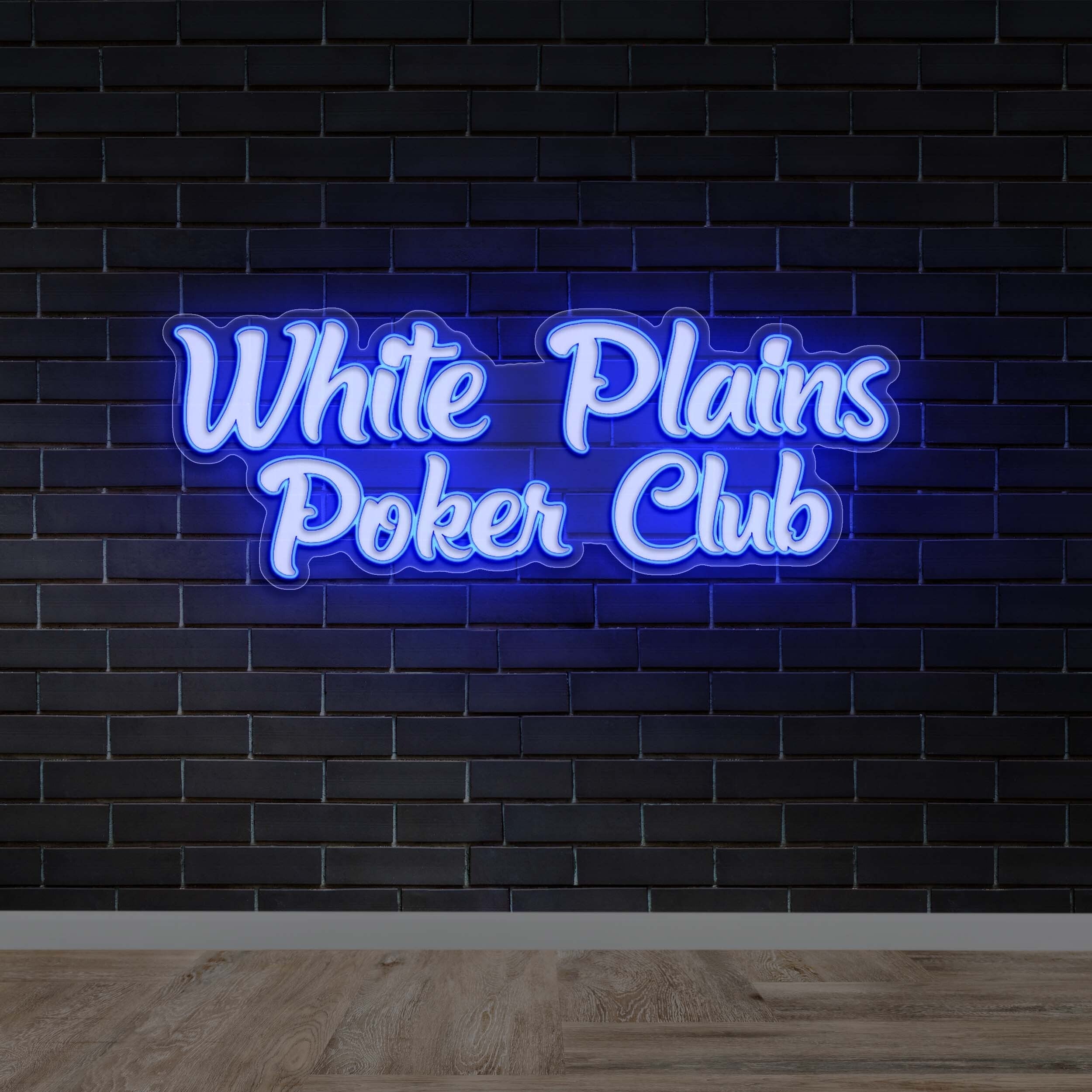 White Plains Poker Club - Premium Neon Artwork