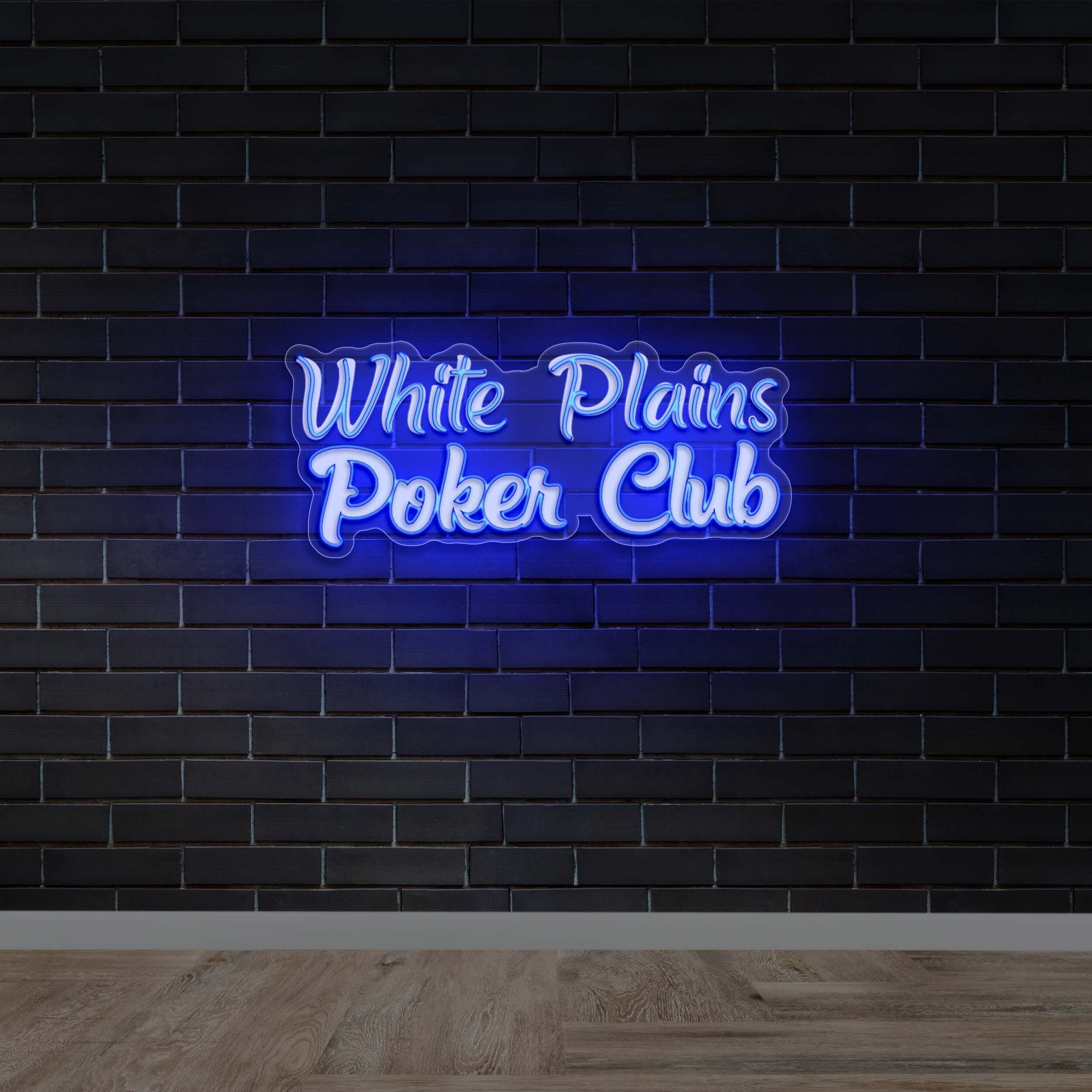 White Plains Poker Club - Premium Neon Artwork