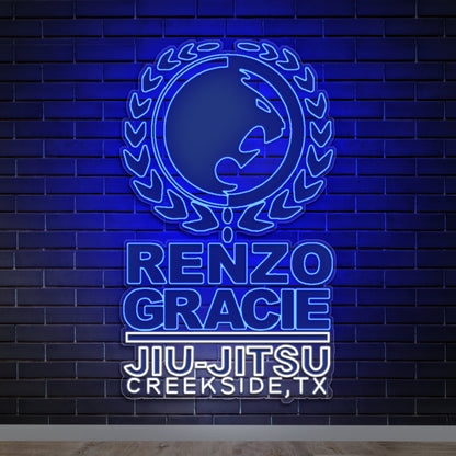 RENZO GRAZIE JIU JITSU - Premium Neon Artwork
