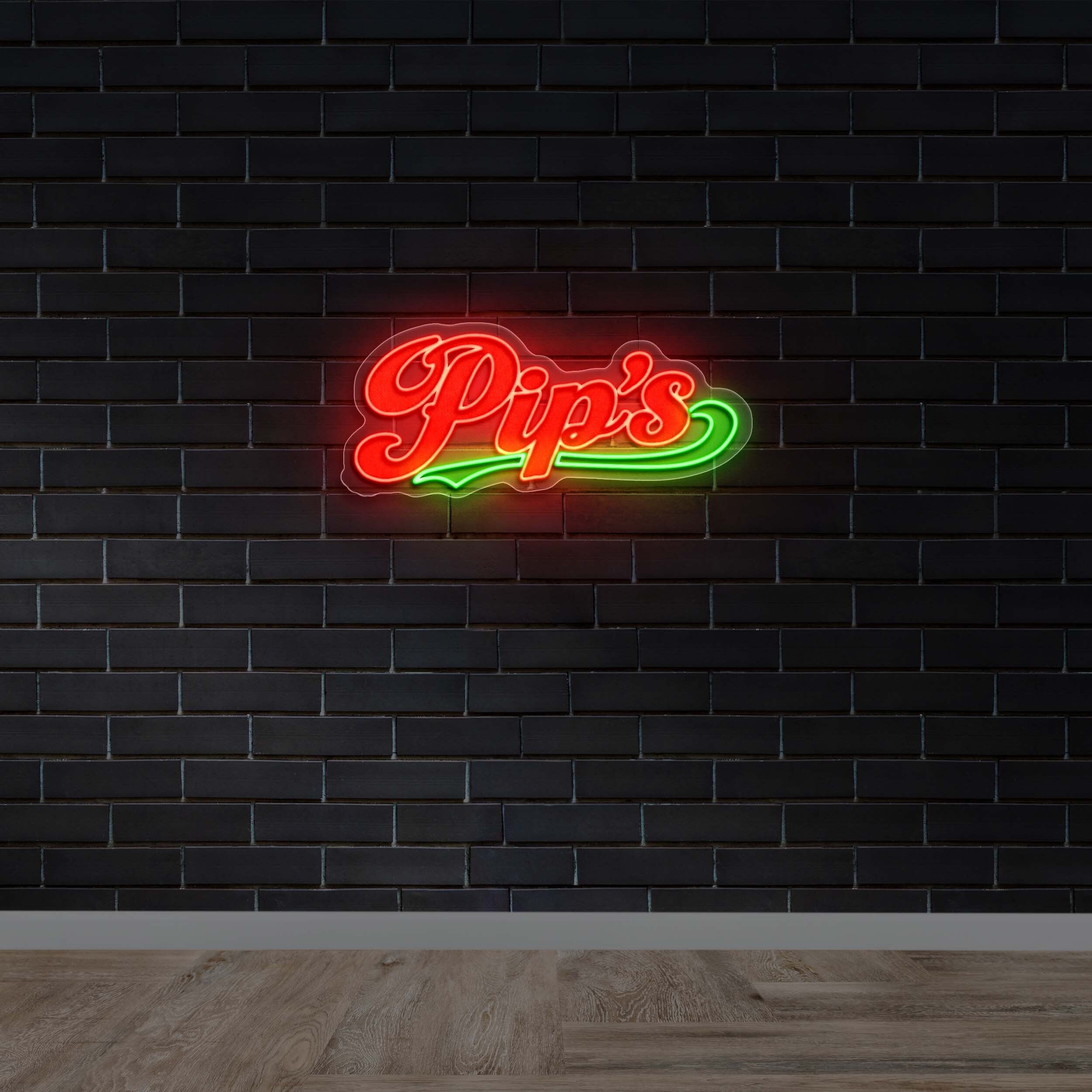 Pip's - Premium Neon Artwork