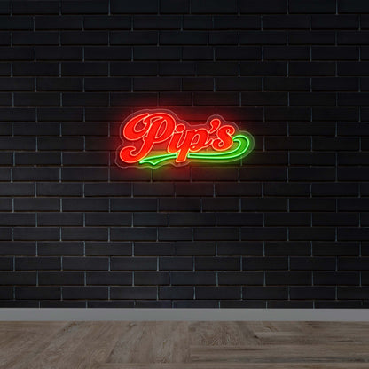 Pip's - Premium Neon Artwork
