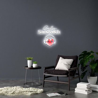 Care Sandwich - Premium Neon Artwork
