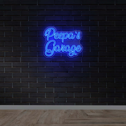 Peepa's Garage - Premium Neon Artwork