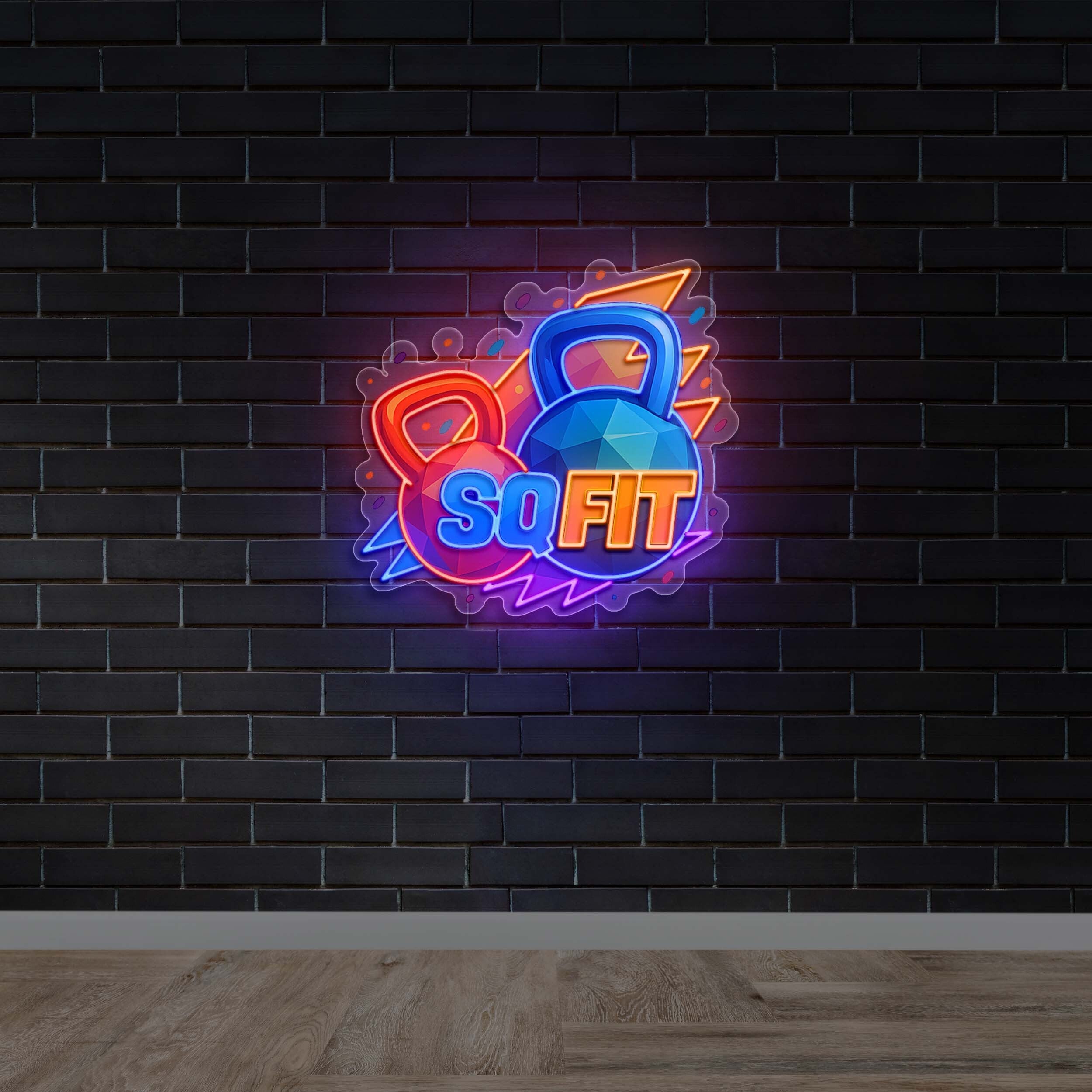 SQ FIT - Premium Neon Artwork