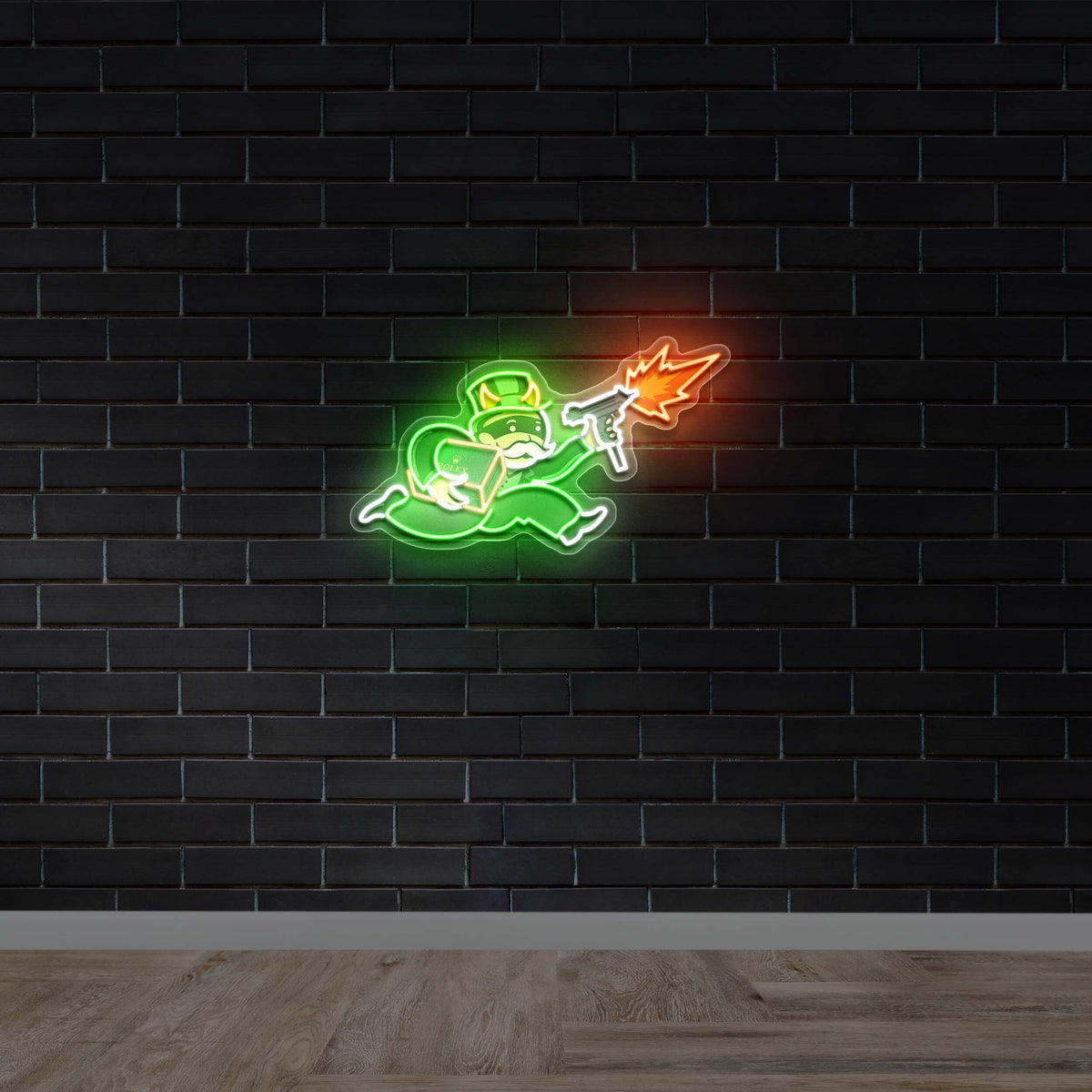 Mr. Monopoly Man - Premium Neon Artwork