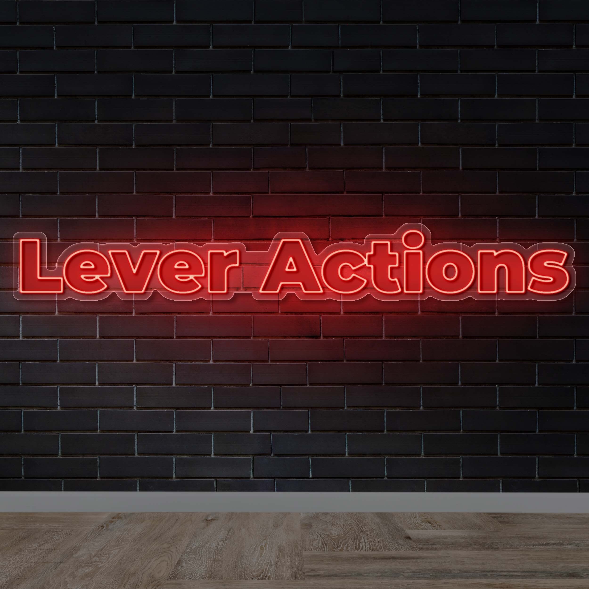 Lever Actions - Premium Neon Artwork