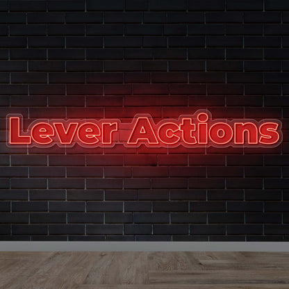 Lever Actions - Premium Neon Artwork