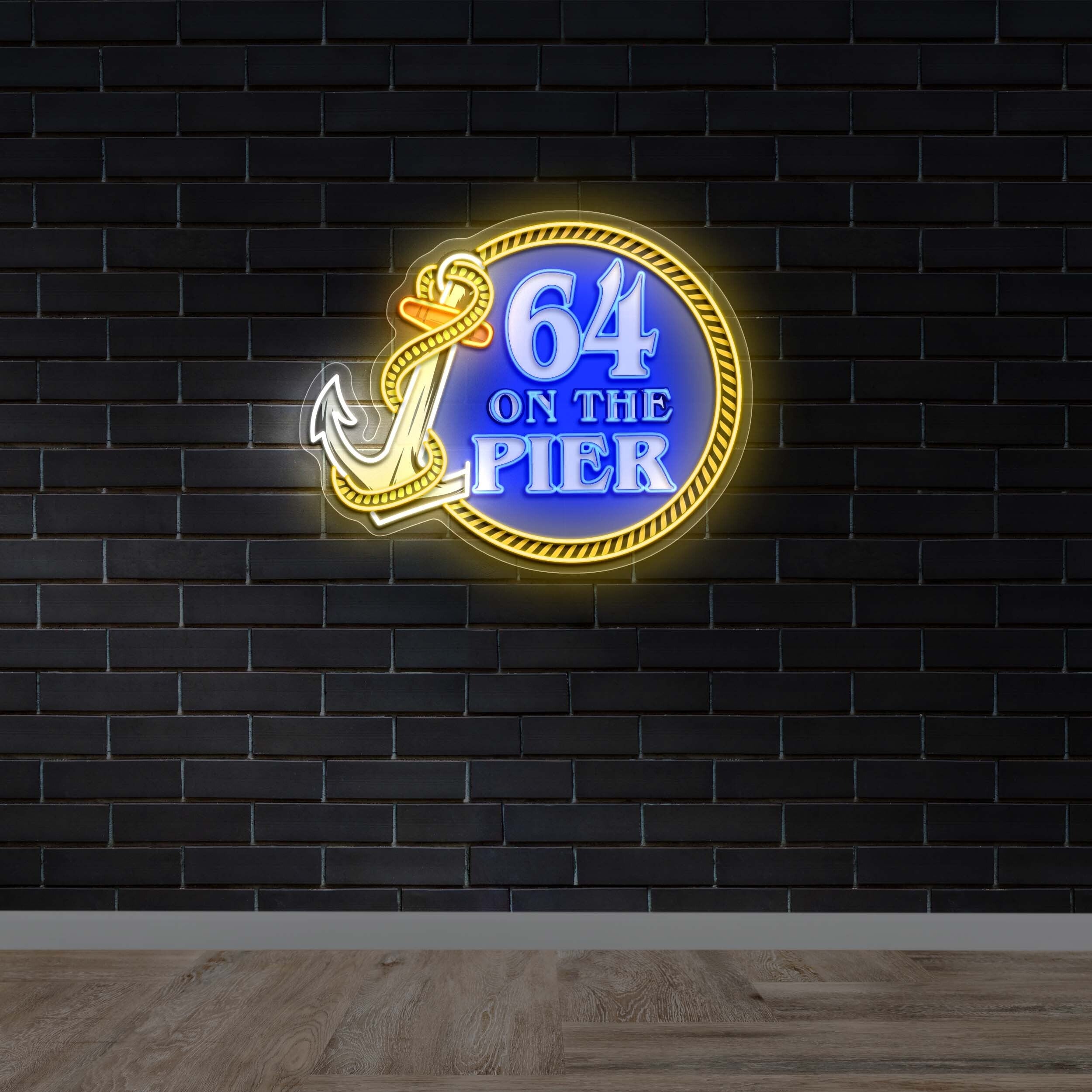64 ON THE PIER - Premium Neon Artwork