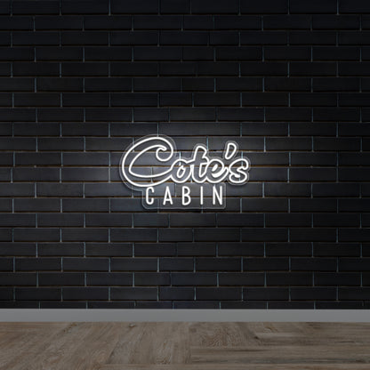 COTE'S CABIN - Premium Neon Artwork