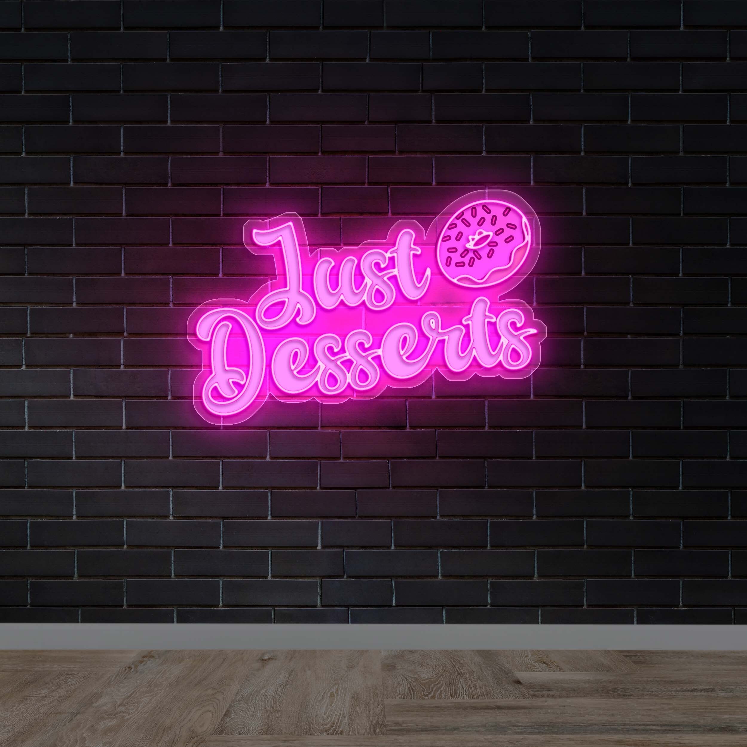 JUST DESSERTS (donut) - Premium Neon Artwork