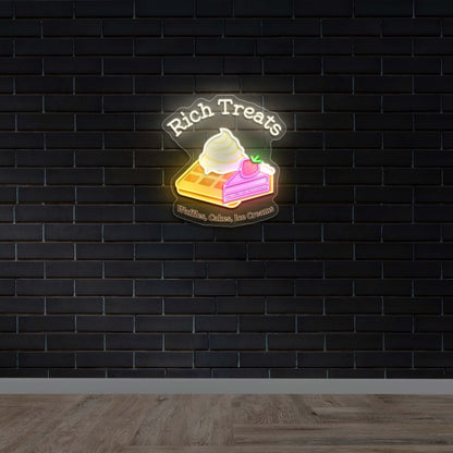 Rich Treats - Premium Neon Artwork
