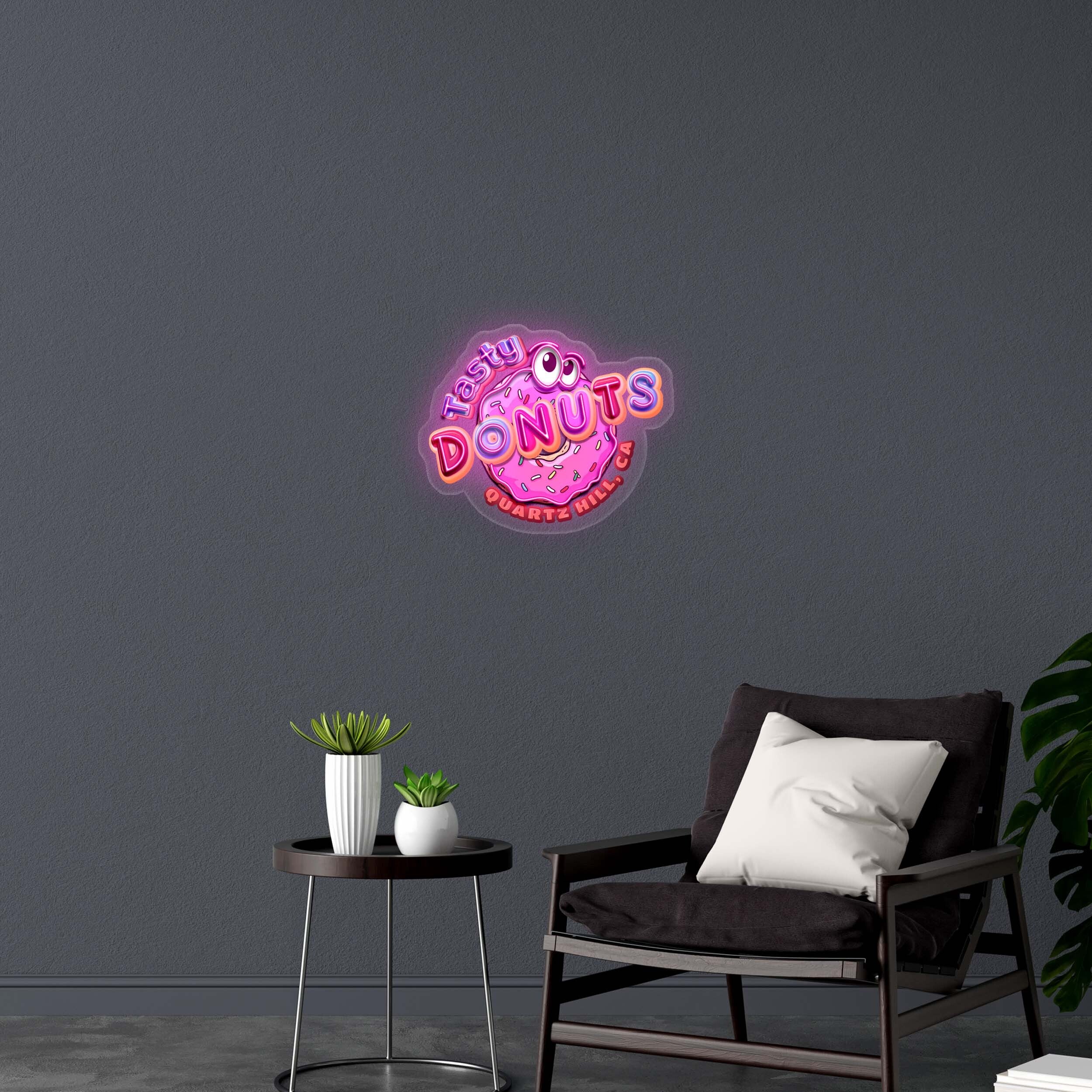 Tasty DONUTS - Premium Neon Artwork