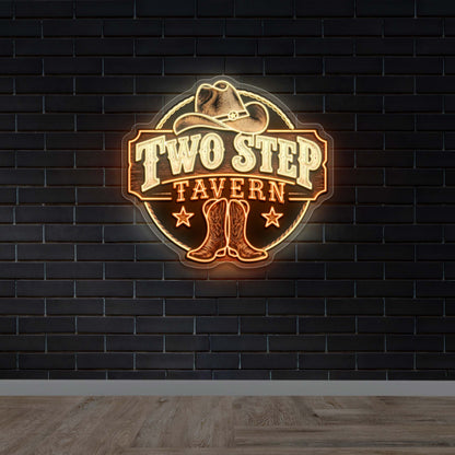 Two Step Tavern - Premium Neon Artwork