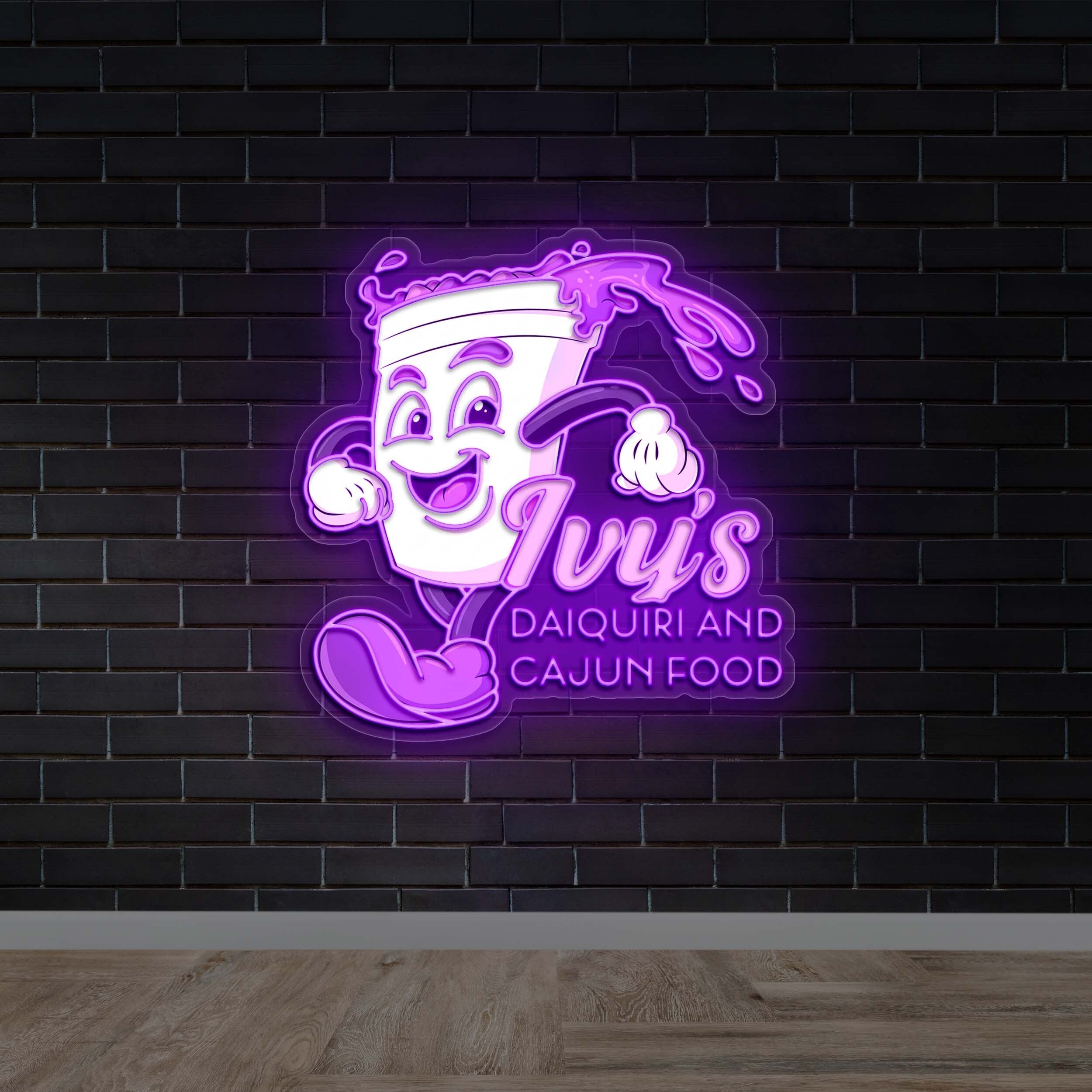 Ivy's Daiquiri and Cajun Food - Premium Neon Artwork
