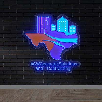 ACW Concrete Solutions and Contracting - Premium Neon Artwork