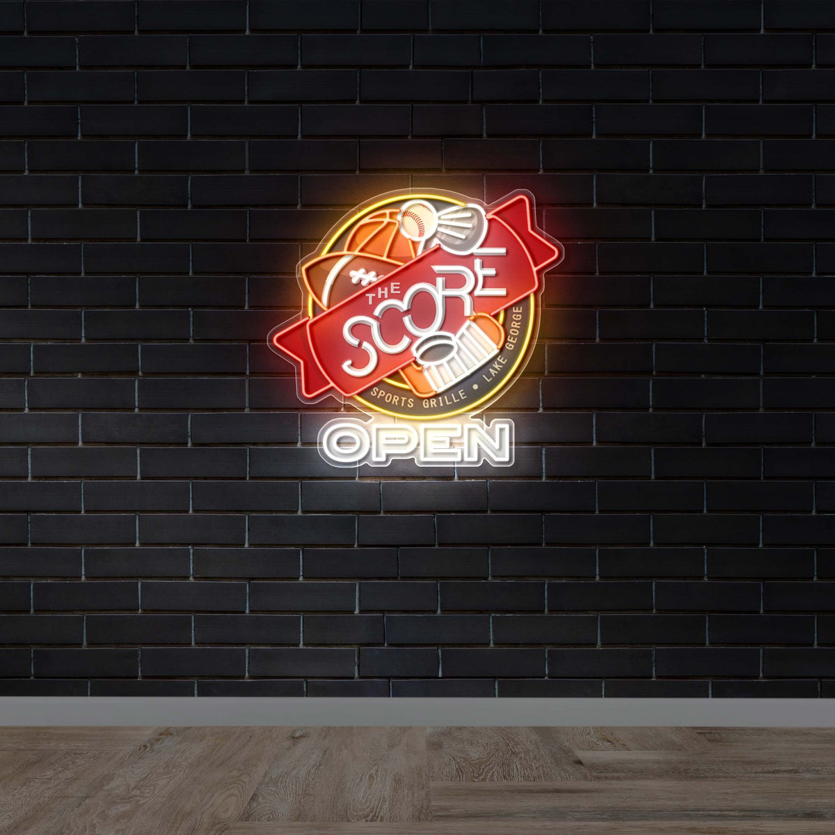 The Score Sports Grille - Premium Neon Artwork