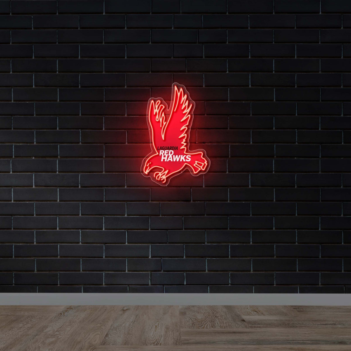 LaGuardia Red Hawks - Premium Neon Artwork