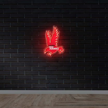 LaGuardia Red Hawks - Premium Neon Artwork