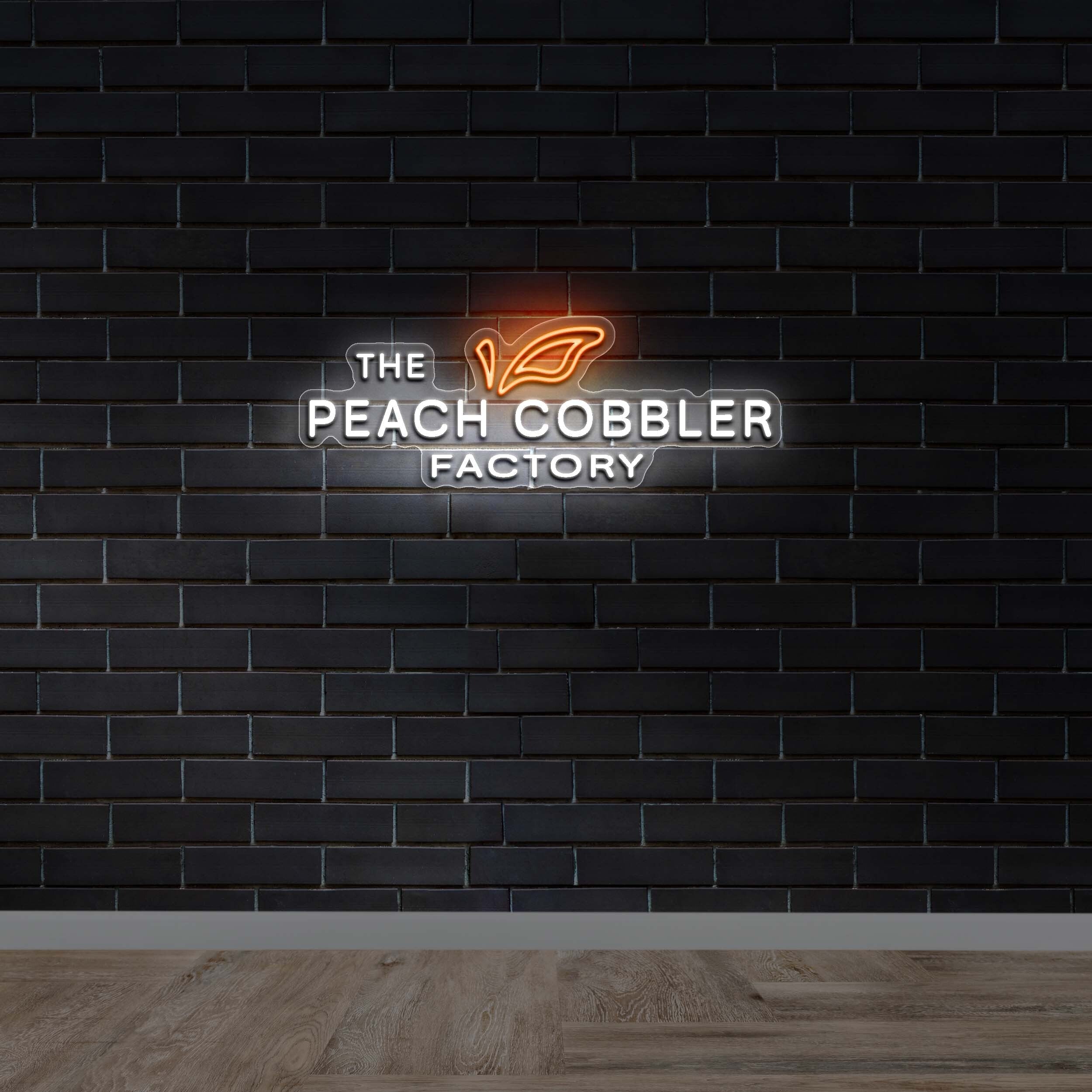 The Peach Cobbler Factory - Premium Neon Artwork