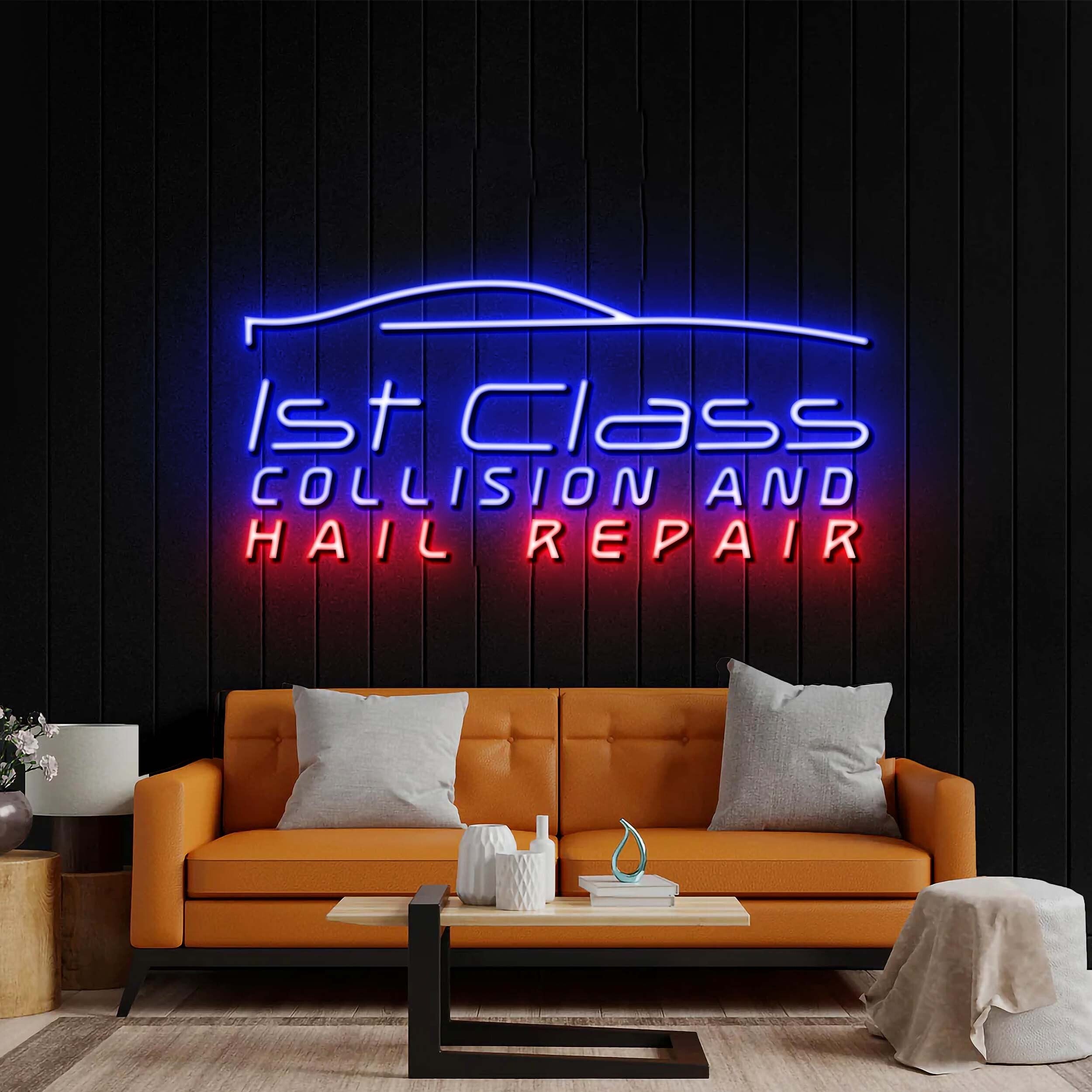 1st Class Collision - Premium Neon Artwork