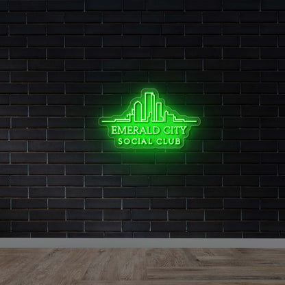Emerald City - Premium Neon Artwork