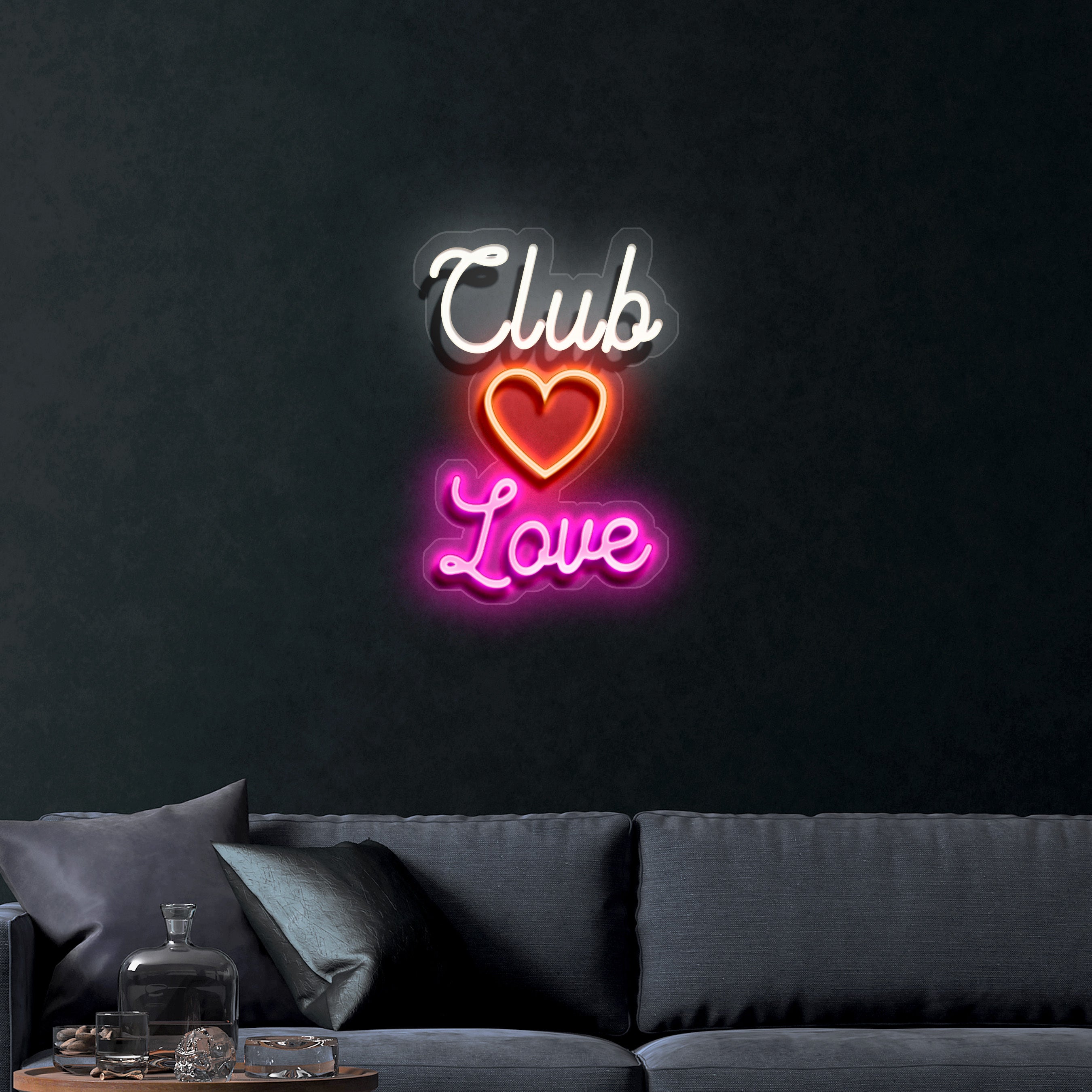 Club Love – Premium Neon Artwork